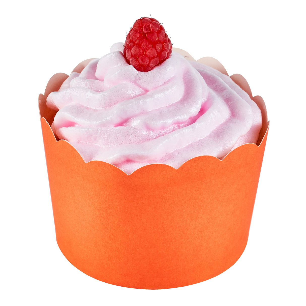 Cups, Baking, 10 Ounce, Paper, Tangerine Orange, Scallop, Jumbo 3.50 x 3.50 x 2.50 Inch, Round,200 - 1 EACH