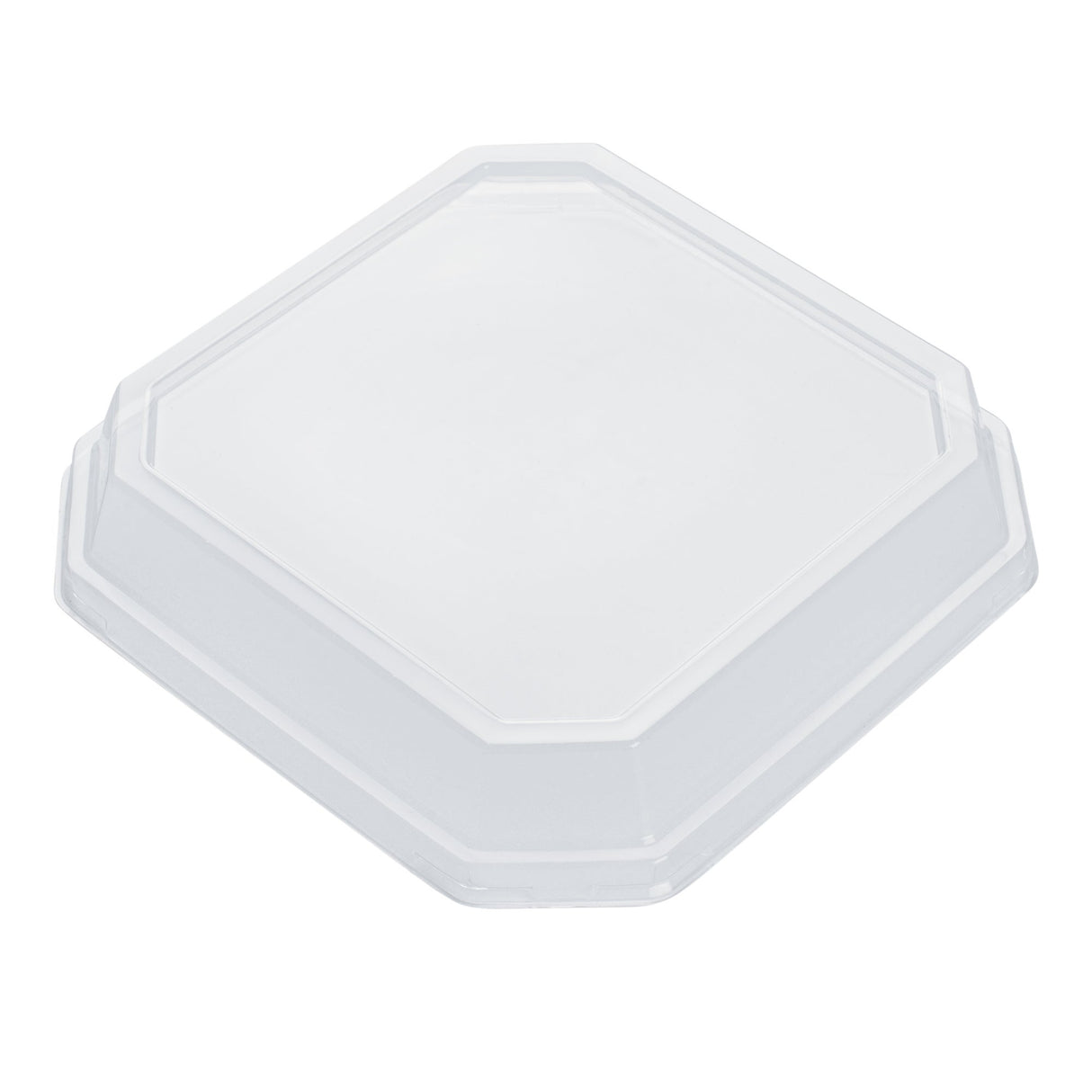 Lids, Dome, Sustain, Plastic, Clear, 7 x 7 x 1.25 Inch, for 34 Ounce Containers, Octagonal, PLA,4 - 25 COUNT