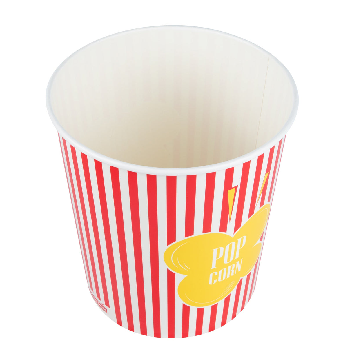 Buckets, Popcorn, Bio Tek 130 Ounce, Paper, Red & White Stripe,100 - 1 EACH