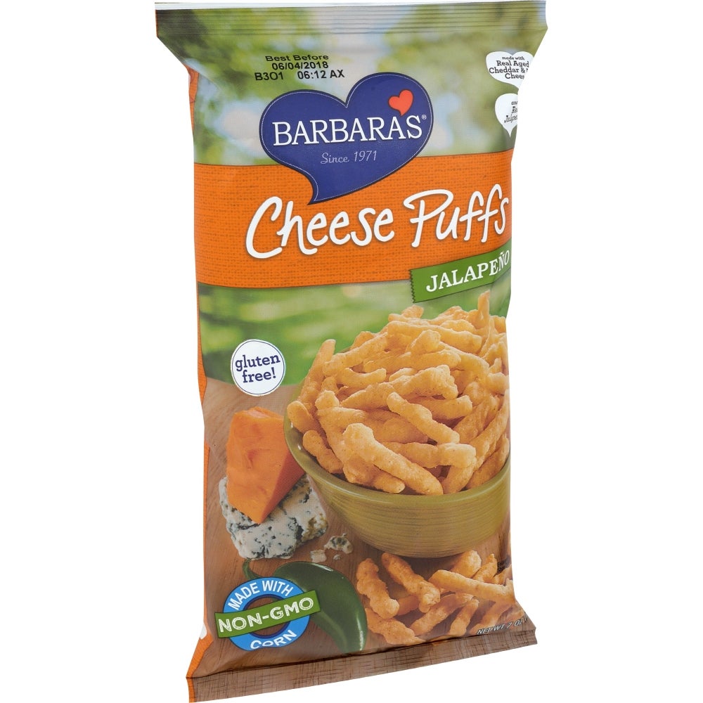 Puffs, Corn, Jalapeno,12 - 7 OUNCE