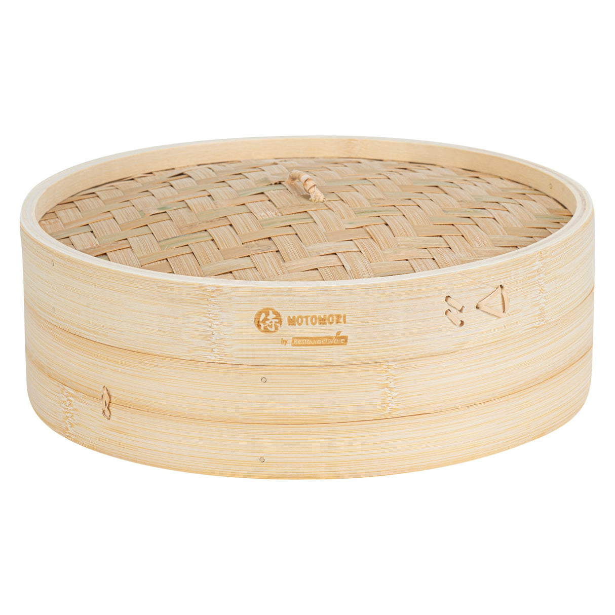 Steamer, Motomori 12 x 12 x 4 Inch, Natural, Bamboo, Round,1 - 3 PIECE