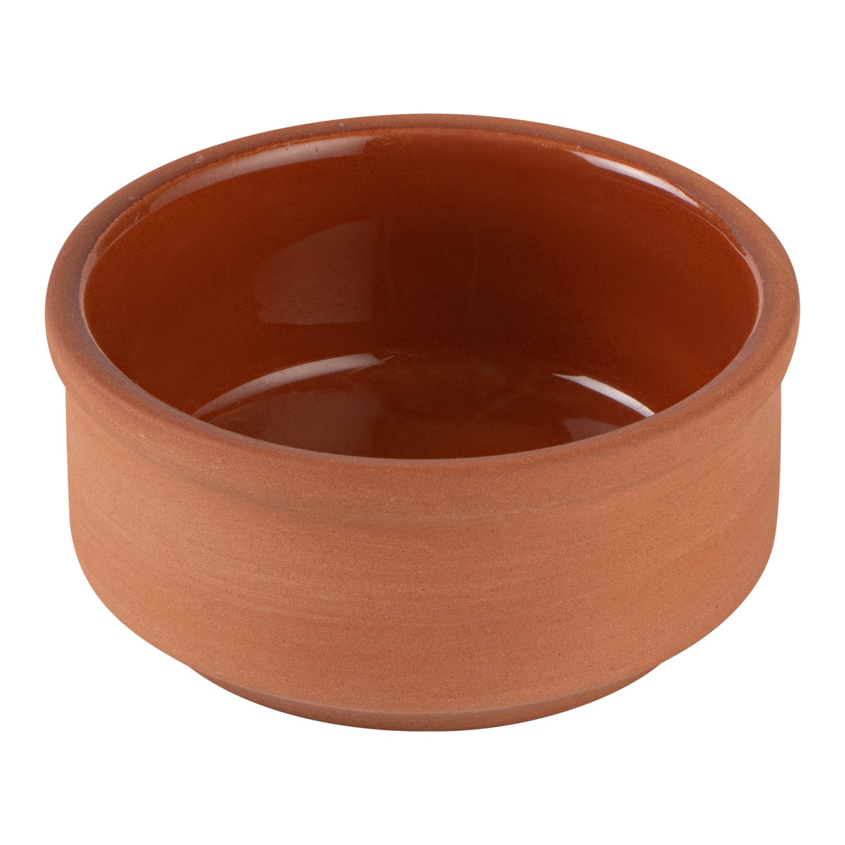 Bowls, Cazuela, Terra Tek 3 Ounce, Terracotta, Brown Glazed Interior, 3.25 x 3.25 x 1.50 Inch, Oven-Safe,2 - 1 EACH