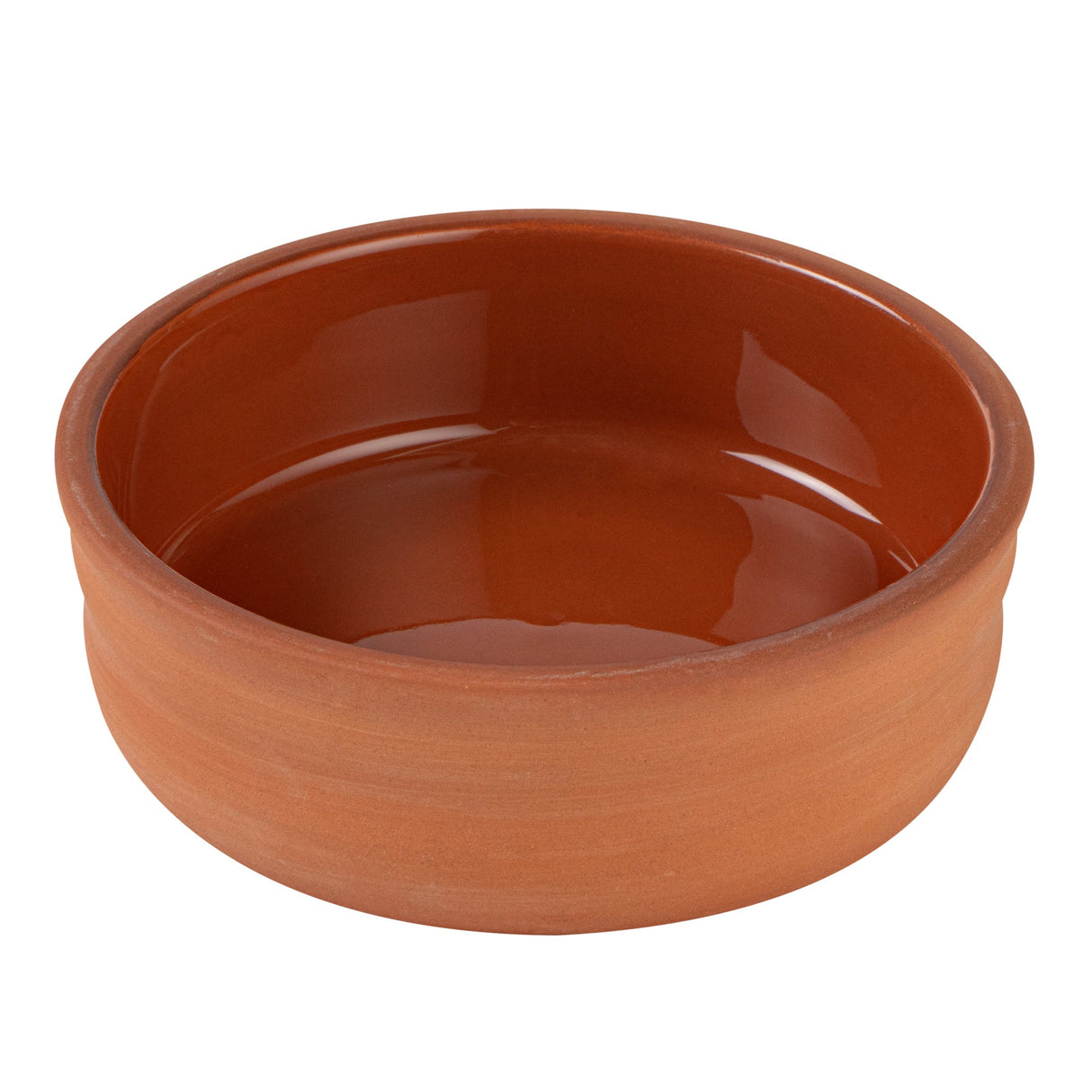 Bowls, Cazuela, Terra Tek 7 Ounce, Terracotta, Brown Glazed Interior, 4.75 x 4.75 x 1.50 Inch, Oven-Safe,2 - 1 EACH