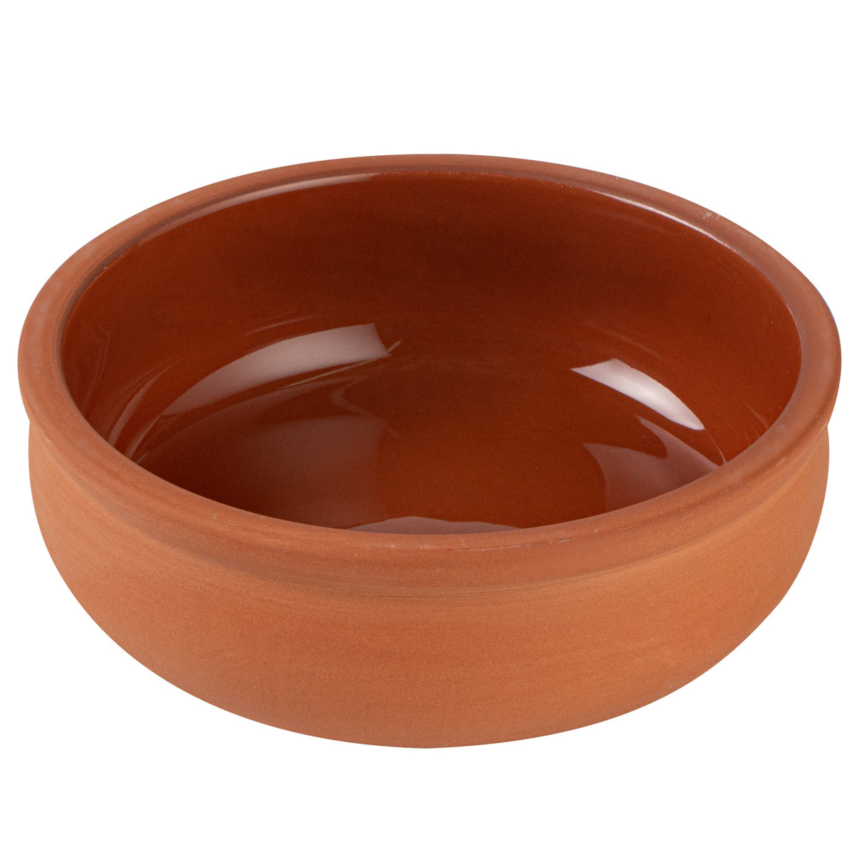 Bowls, Cazuela, Terra Tek 7 Ounce, Terracotta, Brown Glazed Interior, 4.50 x 4.50 x 1.50 Inch, Oven-Safe,2 - 5 COUNT