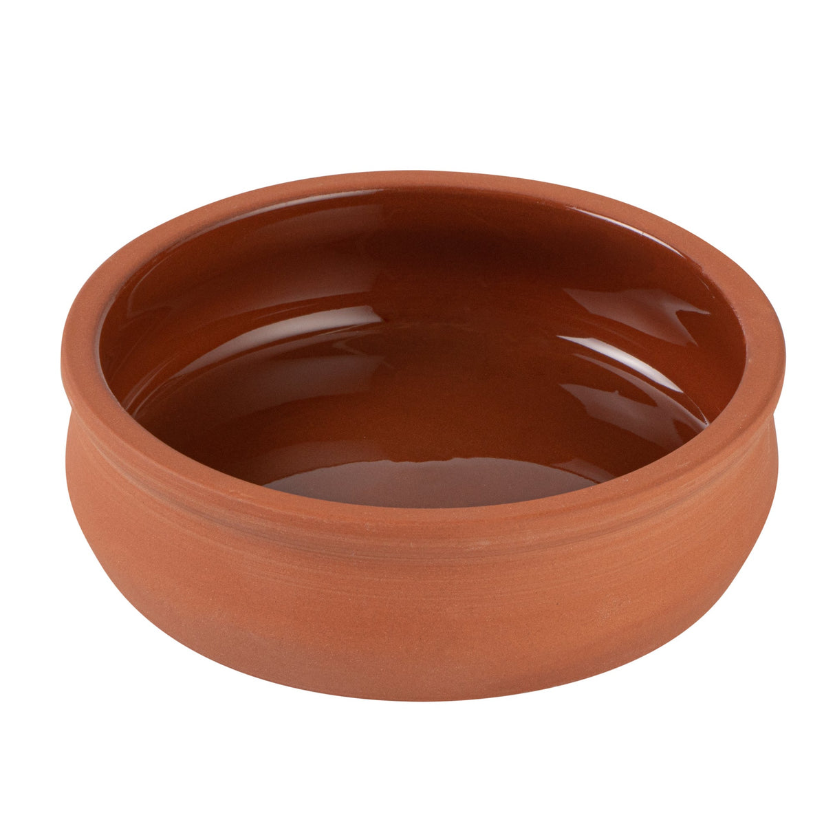 Bowls, Cazuela, Terra Tek 9 Ounce, Terracotta, Brown Glazed Interior, 4.75 x 4.75 x 1.50 Inch, Oven-Safe,2 - 5 COUNT
