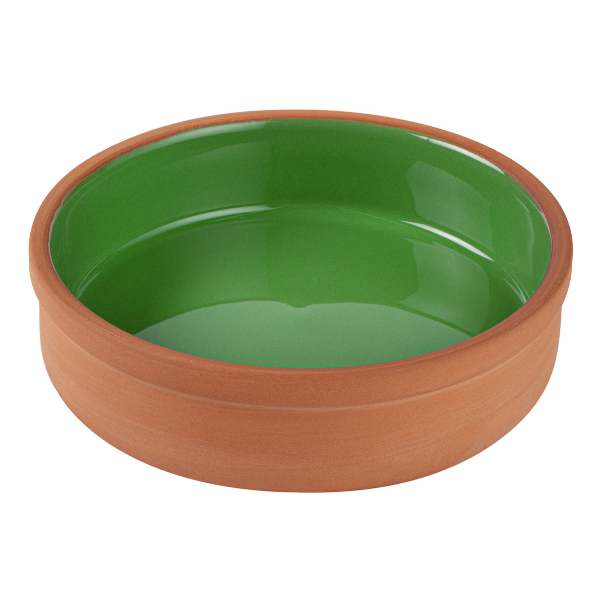 Bowls, Cazuela, Terra Tek 9 Ounce, Terracotta, Green Glazed Interior, 5 x 5 x 1.25 Inch, Oven-Safe,2 - 5 COUNT