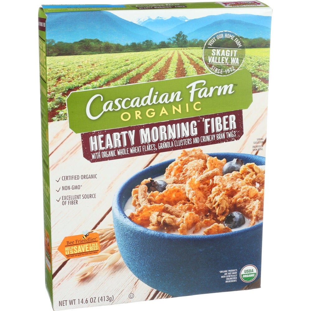 Granola, Hearty Morning Fiber, with Whole Wheat Flakes/Granola Clusters/Crunchy Bran Twigs, Whole Grain,10 - 14.6 OUNCE