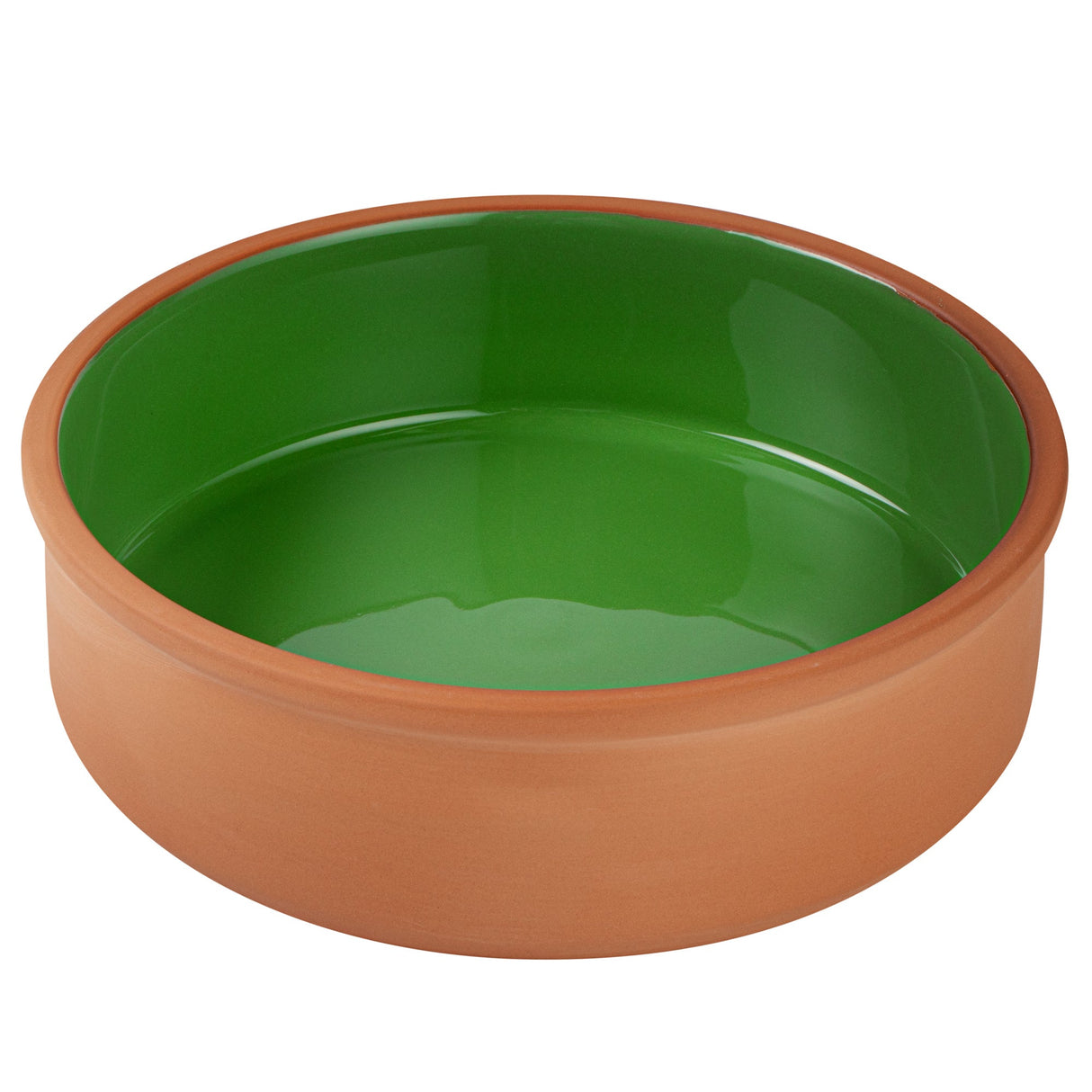 Bowls, Cazuela, Terra Tek 34 Ounce, Terracotta, Green Glazed Interior, 7.50 x 7.50 x 2.25 Inch, Oven-Safe,2 - 1 EACH