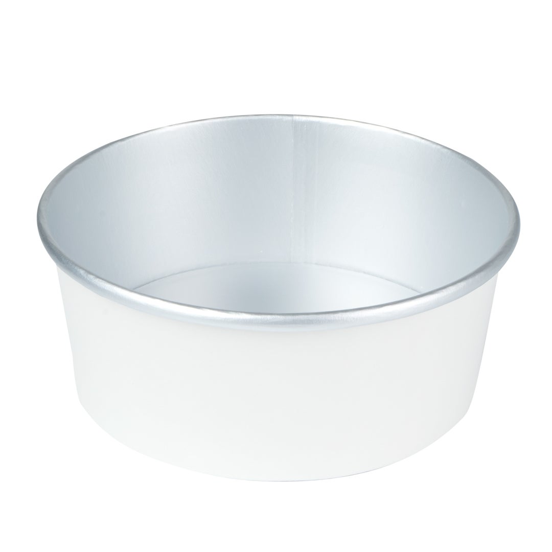 Containers, Take-Out, Foil Lux 25 Ounce, Paper, White, 6 x 6 x 2.25 Inch,50 - 1 EACH