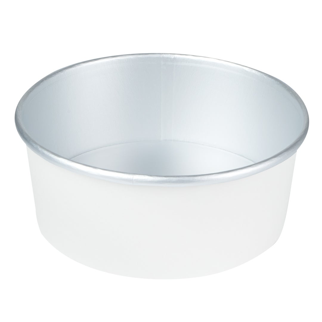 Containers, Take-Out, Foil Lux 37 Ounce, Paper, White, 6.50 x 6.50 x 2.50 Inch,50 - 1 EACH