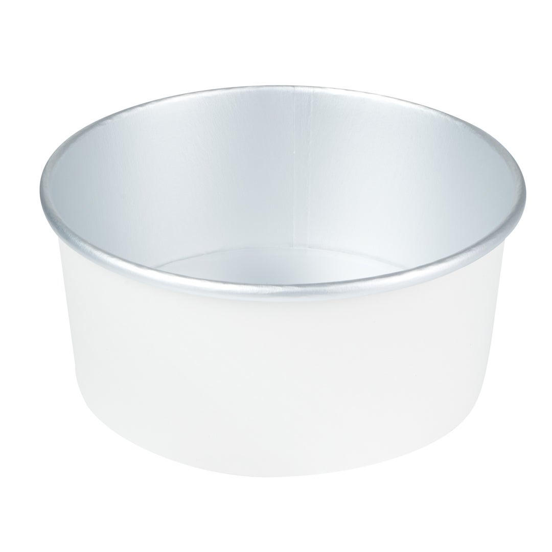 Containers, Take-Out, Foil Lux 42 Ounce, Paper, White, 6.50 x 6.50 x 3 Inch,50 - 1 EACH