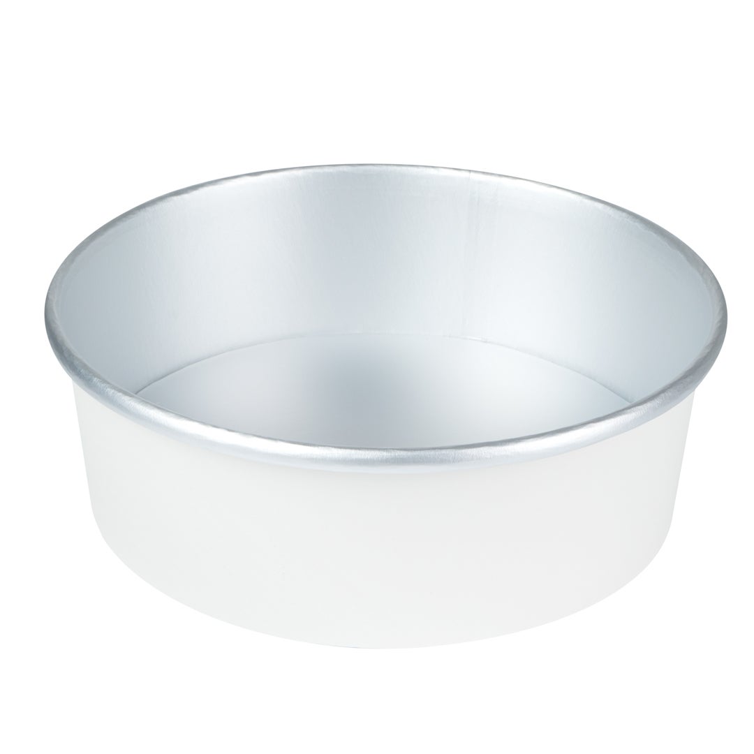 Containers, Take-Out, Foil Lux 45 Ounce, Paper, White, 7.25 x 7.25 x 2.50 Inch,50 - 1 EACH