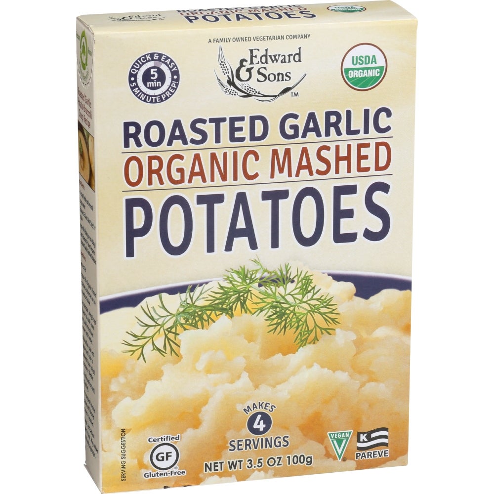 Potatoes, Mashed, Roasted Garlic, Dry,6 - 3.5 OUNCE