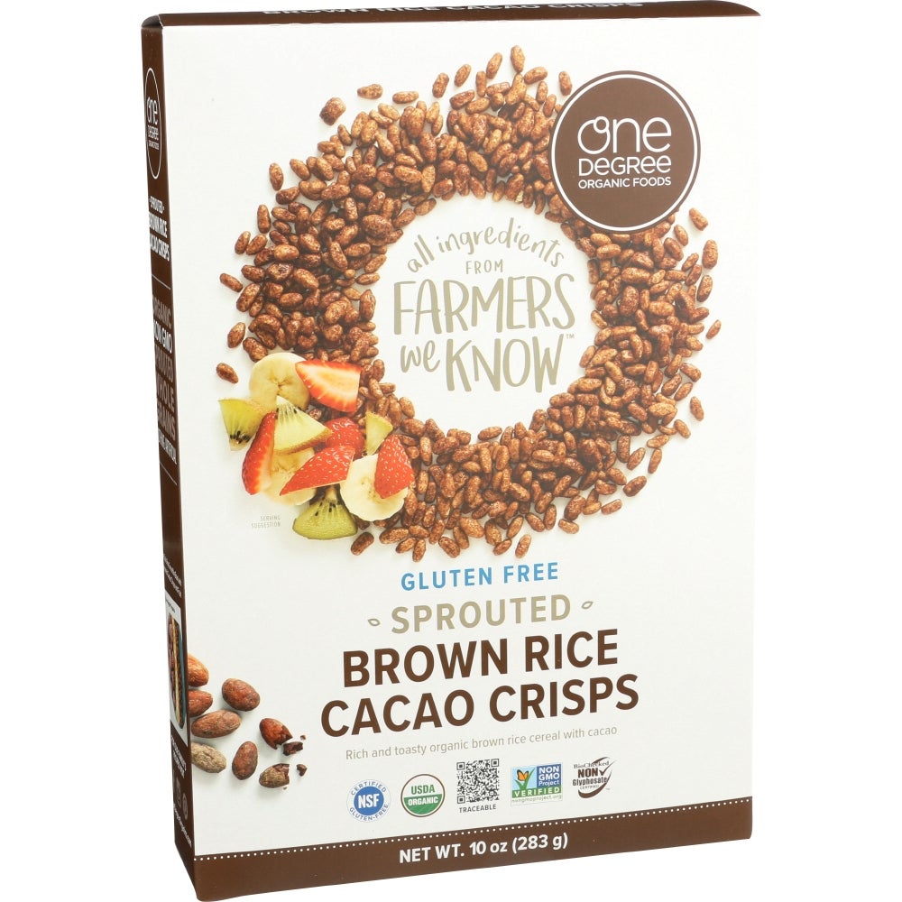 Cereal, Veganic Sprouted Brown Rice, Cacao Crisps,6 - 10 OUNCE
