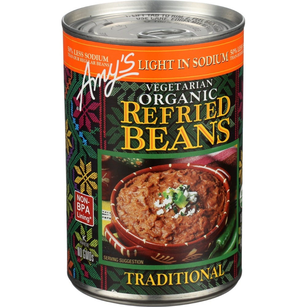 Beans, Refried, Traditional, Organic,12 - 15.4 OUNCE