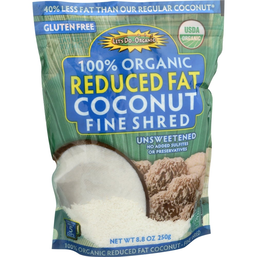 Coconut Flakes, Unsweetened, Reduced Fat,12 - 8.8 OUNCE