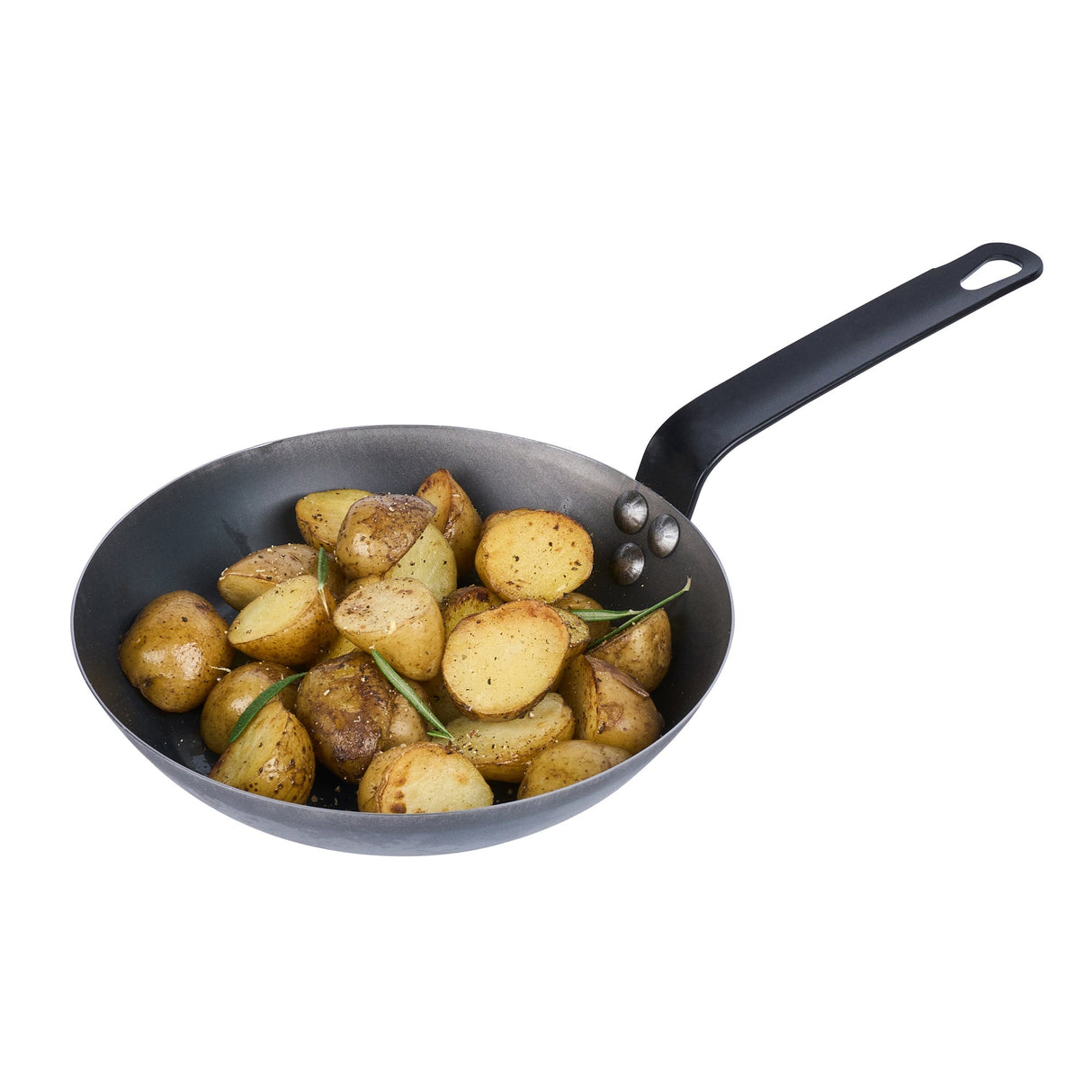 Pans, Fry, Met Lux 9 Inch, Carbon Steel, Black,6 - 1 EACH