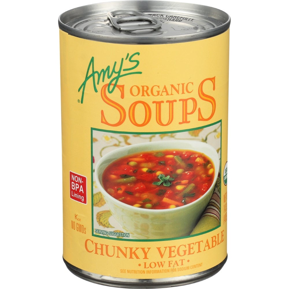 Soup, Vegetable, Chunky, Low-Fat, Organic, Canned,12 - 14.3 OUNCE