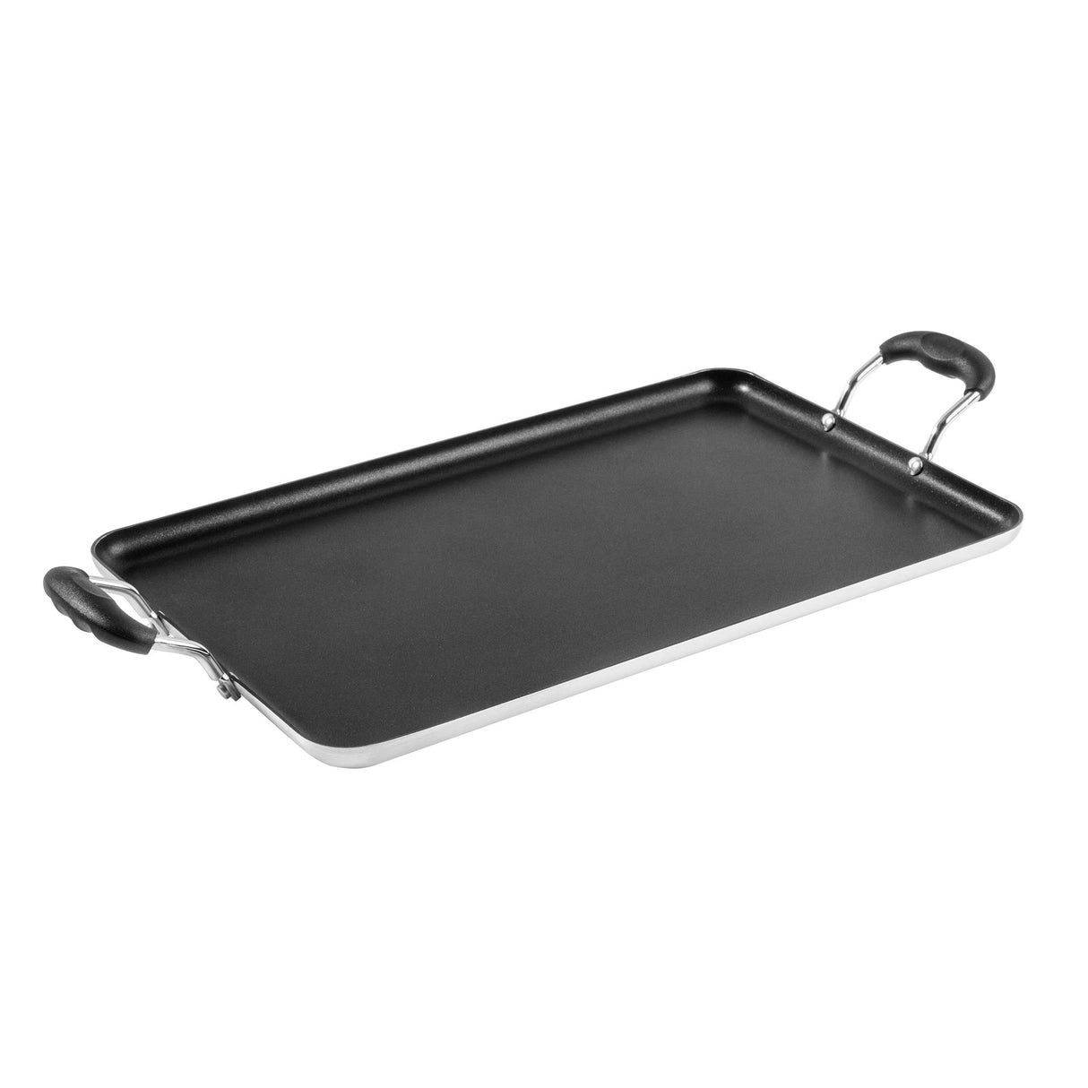 Griddles, Double-Burner, Met Lux 19 x 11.75 Inch, Non-Stick, Bakelite Handles, Aluminum,10 - 1 EACH