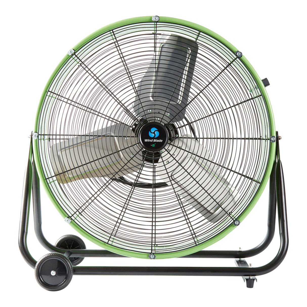 Fan, Drum, Wind Blade, 2-Speed Industrial, 24 Inch, Tilt Head, Portable,1 - 1 EACH