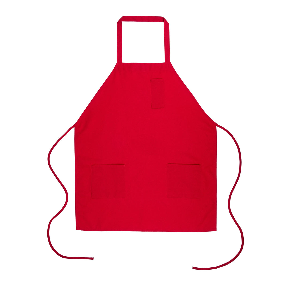 Aprons, Bib, RW Base 3-Pocket, Red, 32.50 x 27.50 Inch,100 - 1 EACH