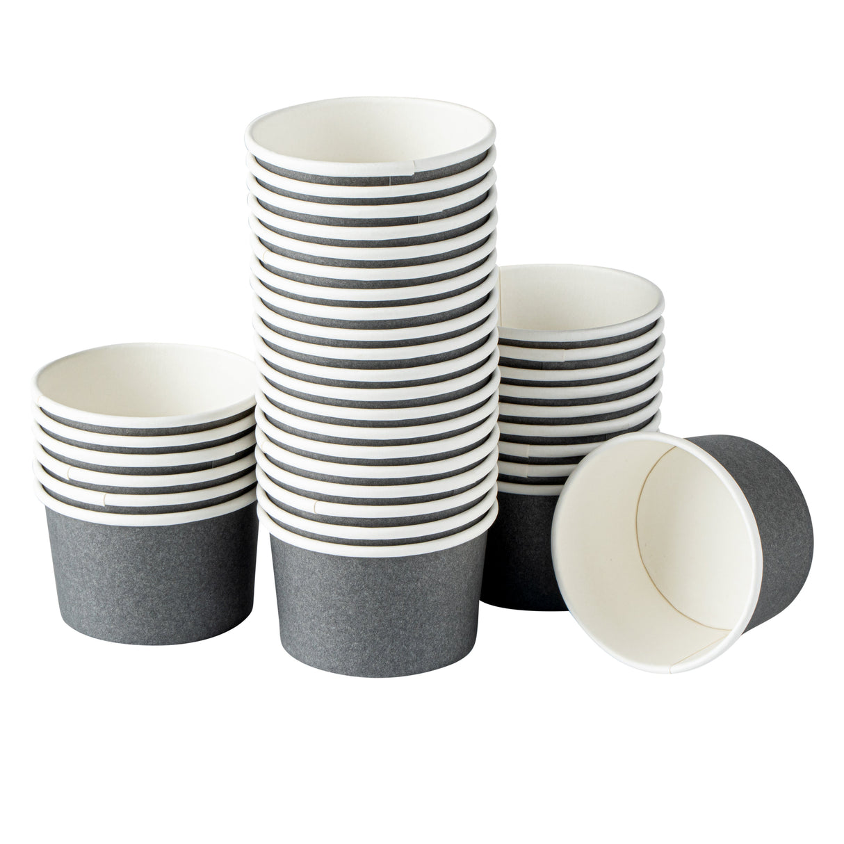 Cups, To-Go, 3 Ounce, Paper, Gray, Round,1 - 50 COUNT