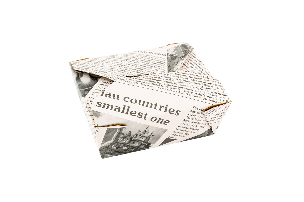 Containers, Take-Out, Bio Tek 45 Ounce, Paper, Newsprint, 6.75 x 5.50 x 2.50 Inch, #8, Rectangular,4 - 50 COUNT