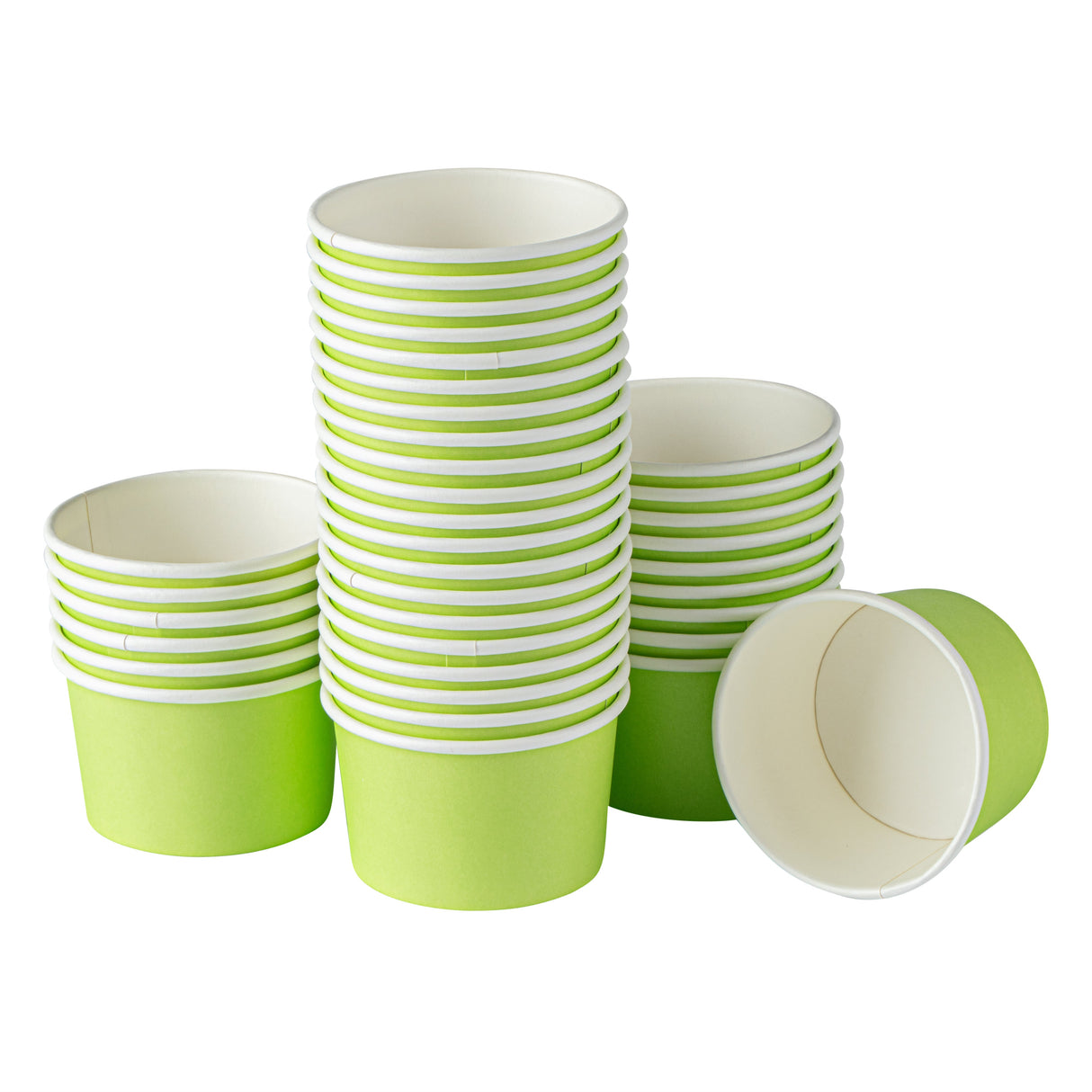Cups, To-Go, 3 Ounce, Paper, Green, Round,1 - 50 COUNT
