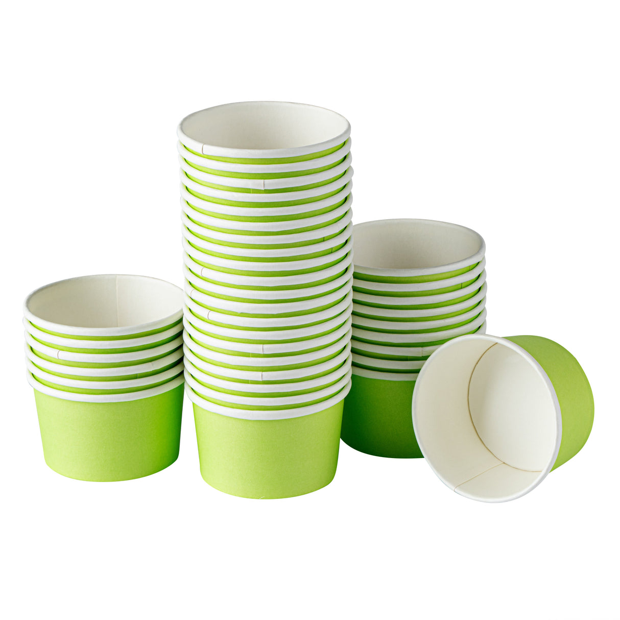 Cups, To-Go, 5 Ounce, Paper, Green, Round,1 - 50 COUNT
