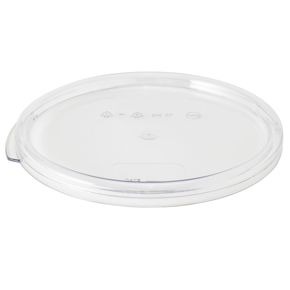 Lid, Storage, Clear, for 2 & 4 Quart Containers,1 - 1 EACH