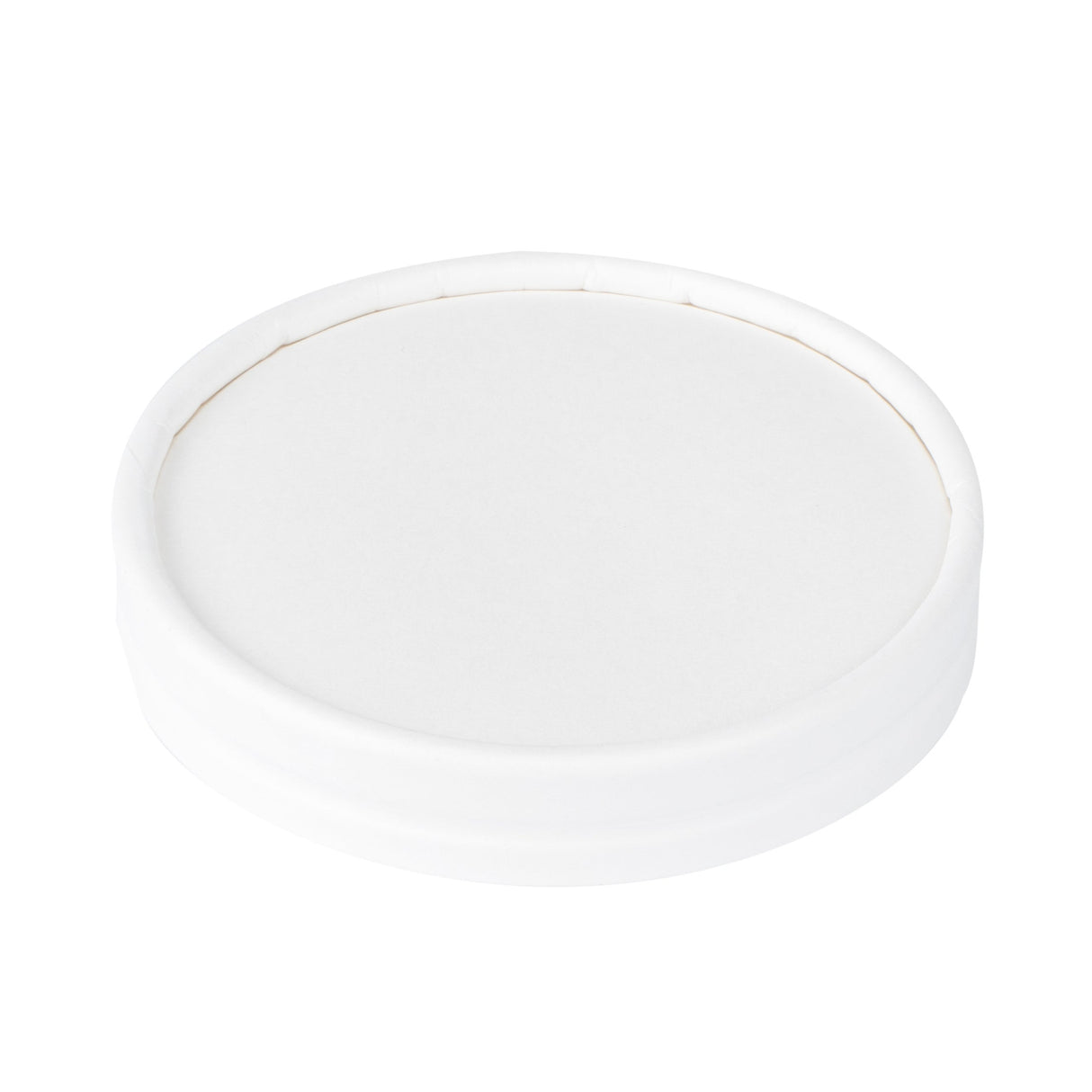 Lids, Flat, Paper, White, for 4 Ounce Cups,1 - 50 COUNT