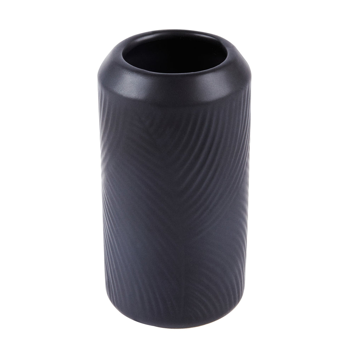 Vase, Table Art, 3.25 x 3.25 x 6 Inch, Ceramic, Black,1 - 1 EACH