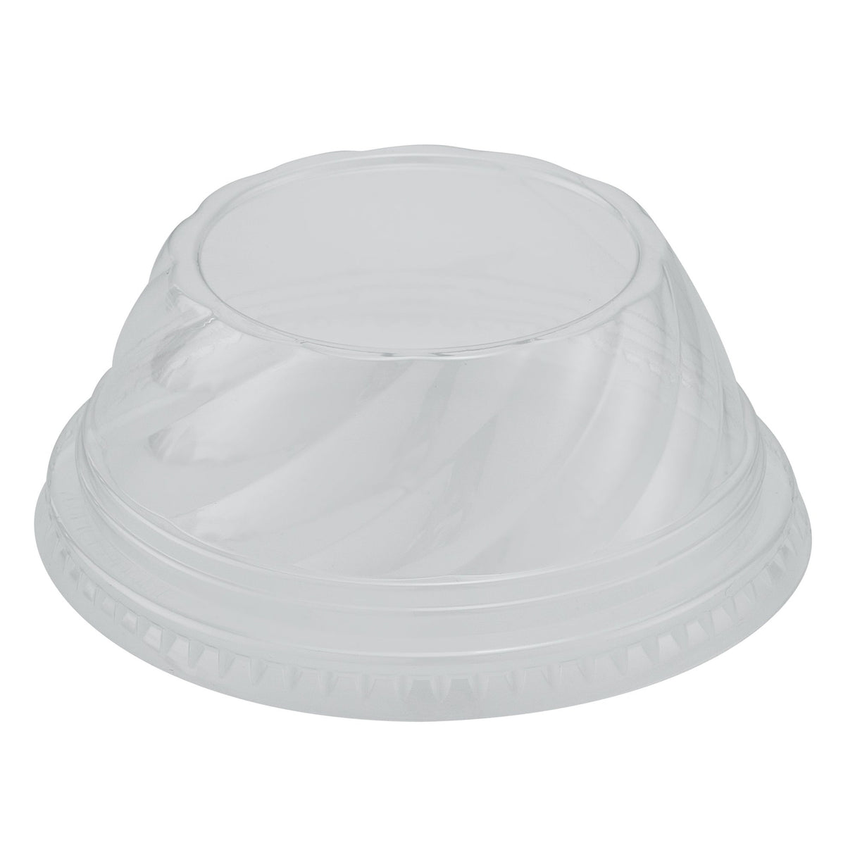 Lids, Low Dome, RW Base, Plastic, Clear, 3.75 x 3.75 x 1.50 Inch, for Plastic Dessert Cup, Round,50 - 1 EACH