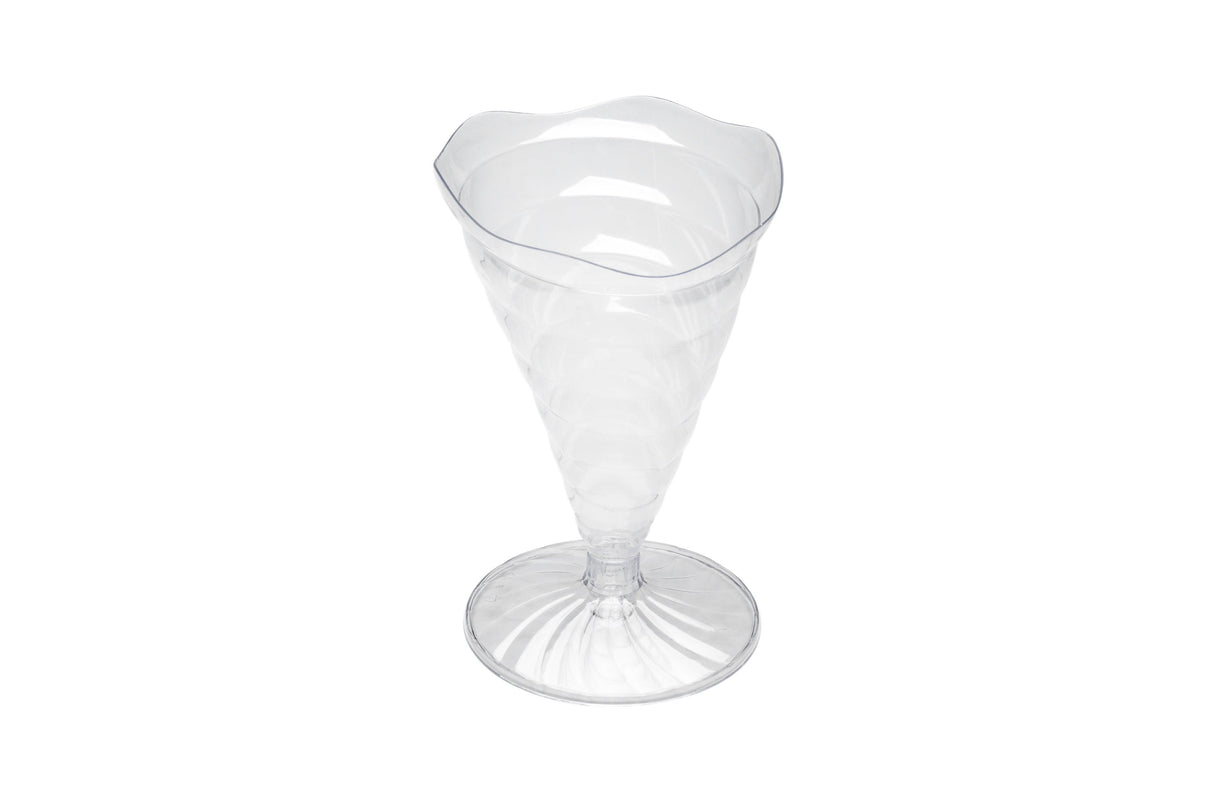 Cones, Appetizer, 3 Ounce, Plastic, Clear, 3 x 3x 4.25 Inch,1 - 100 COUNT