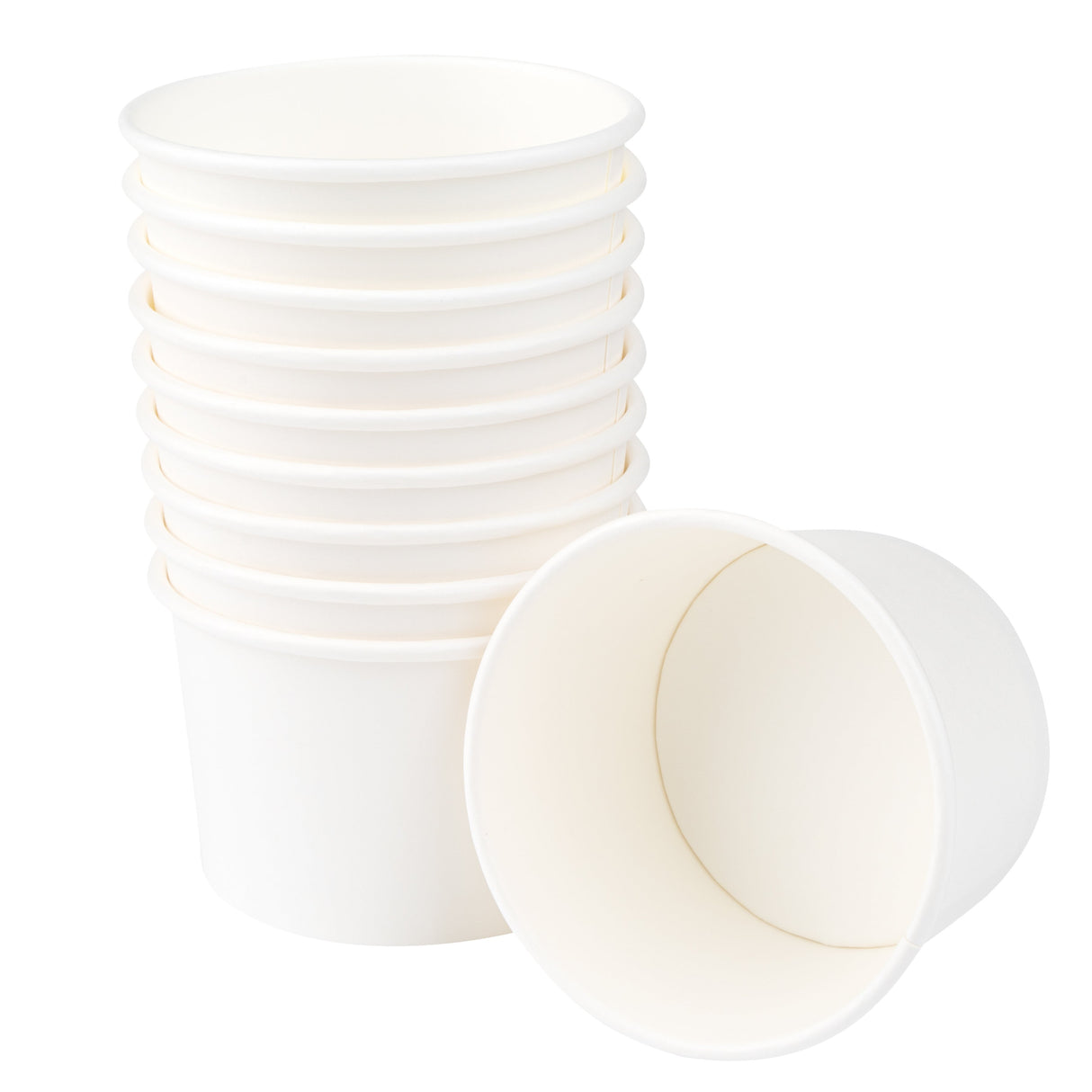 Cups, Ice Cream, 4 Ounce, Paper, White,1 - 200 COUNT