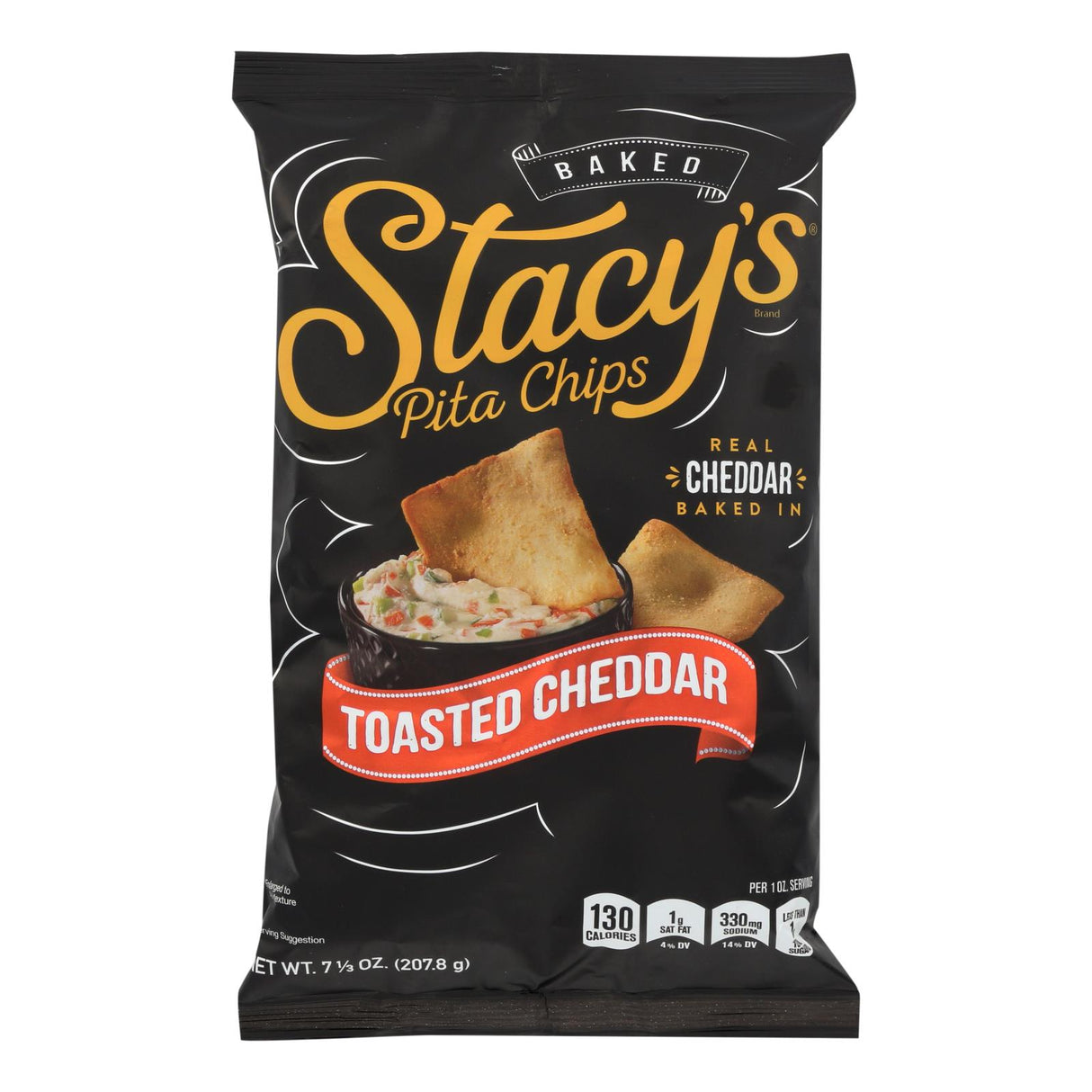 Chips, Pita, Toasted Cheddar,12 - 7.33 OUNCE