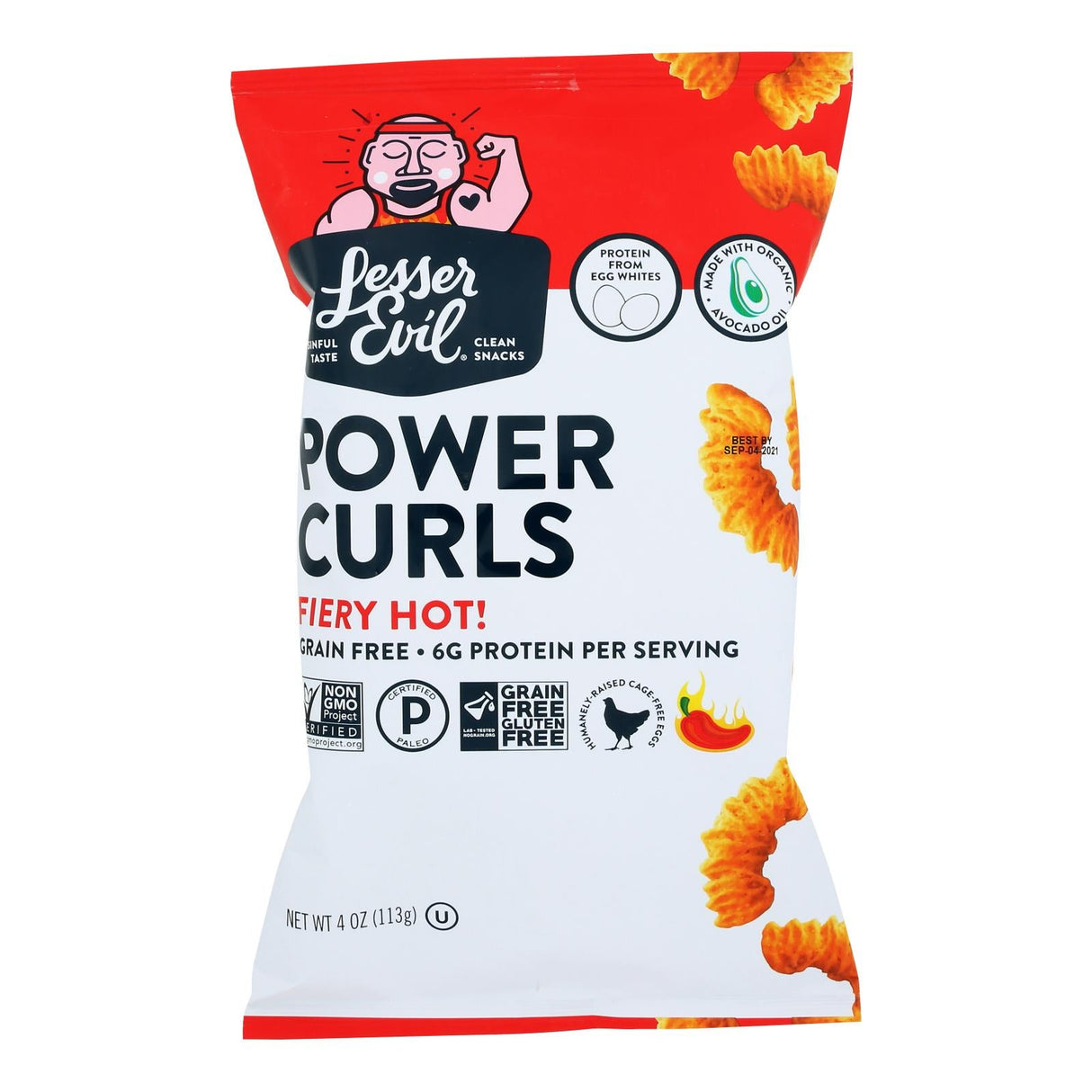 Snack Puffs, Power Curls, Fiery Hot,9 - 4 OUNCE