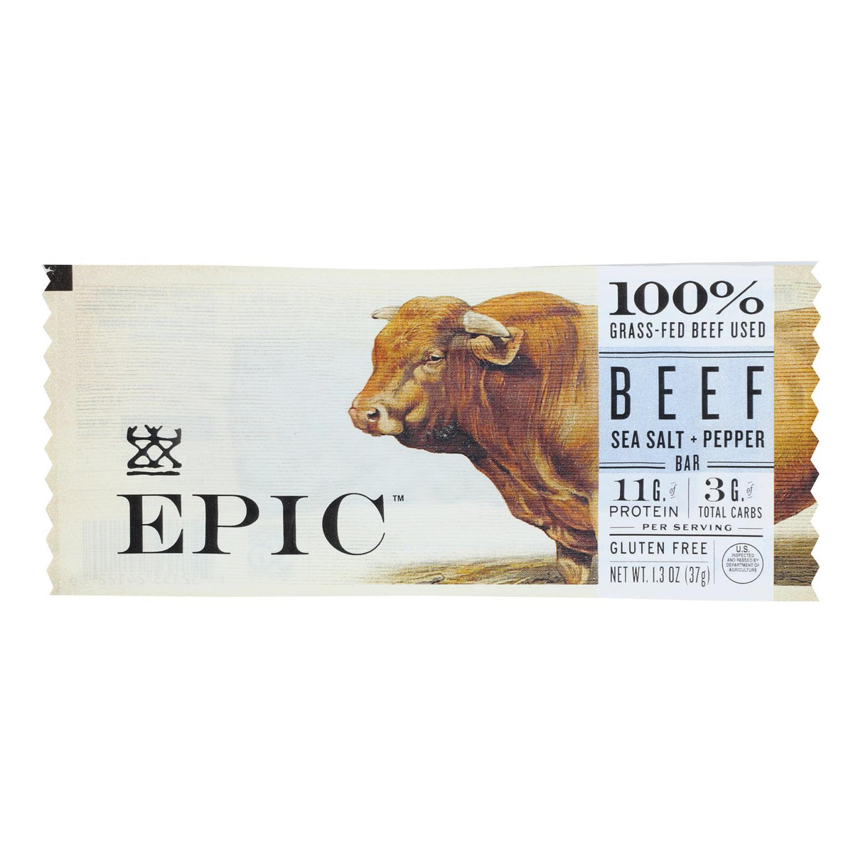 Snack Bars, Beef, Sea Salt & Pepper,12 - 1.3 OUNCE