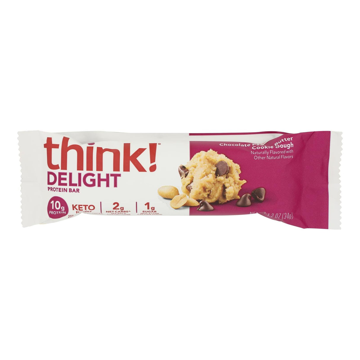 Bars, Protein, Delight, Chocolate Peanut Butter Cookie Dough,10 - 1.2 OUNCE