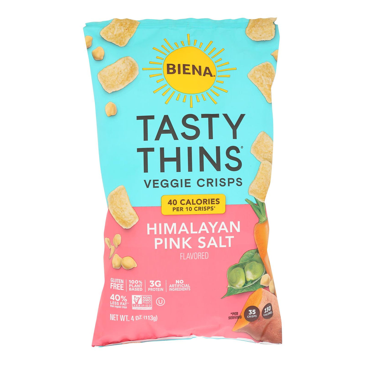 Crisps, Chickpea & Veggie, Tasty Thins, Sea Salt,12 - 4 OUNCE