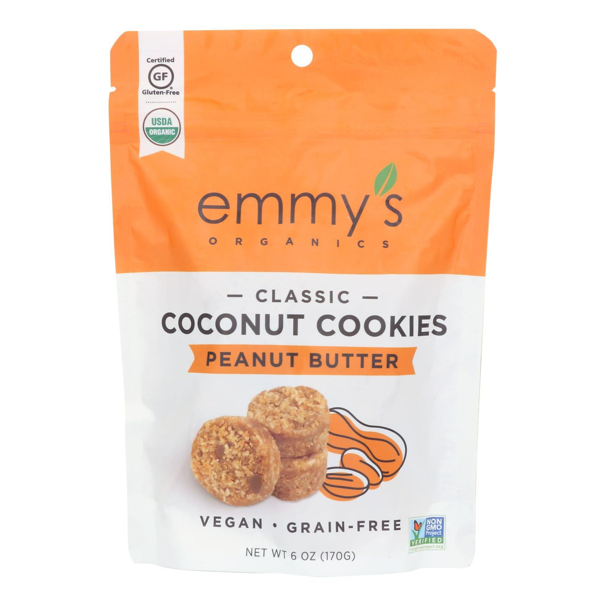 Cookies, Coconut, Peanut Butter, Shelf-Stable,8 - 6 OUNCE