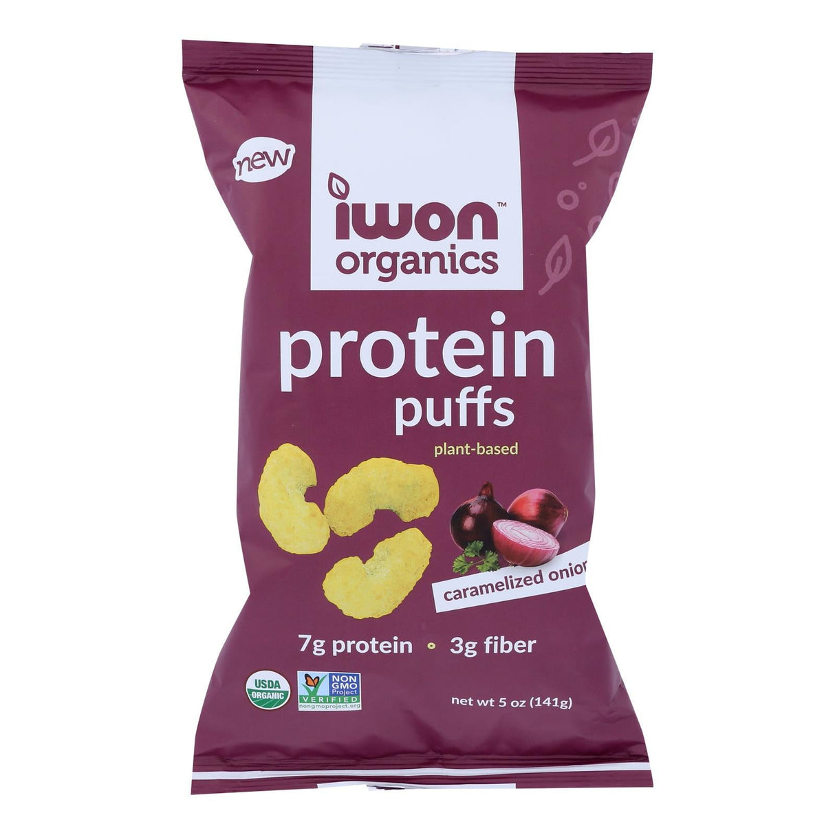 Snack Puffs, Protein, Caramelized Onion,12 - 5 OUNCE