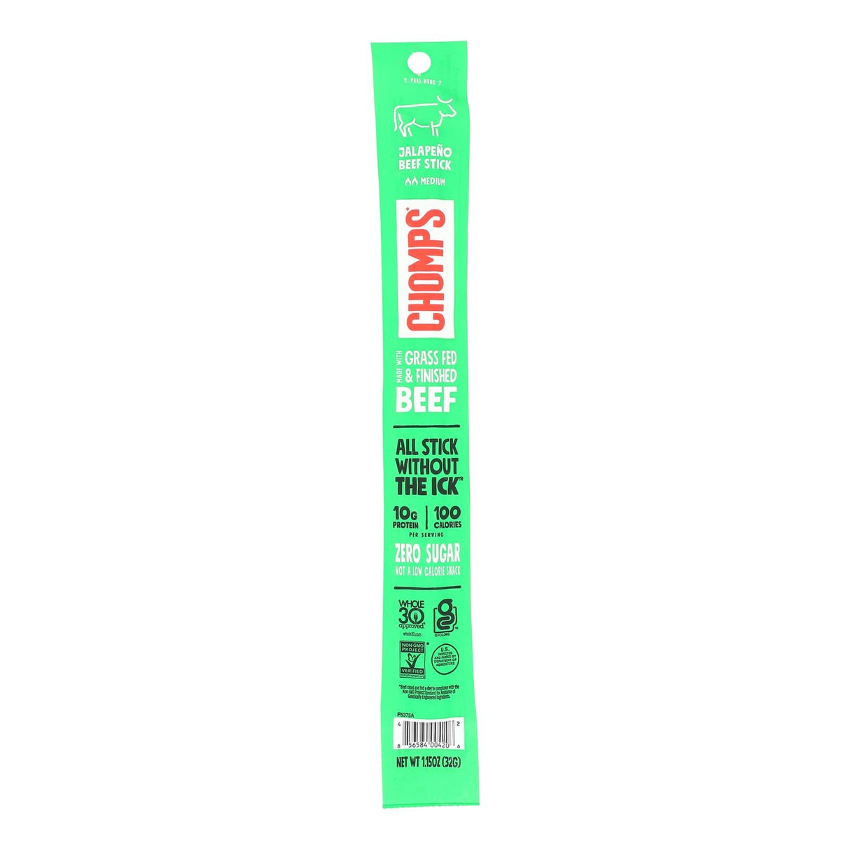 Beef Sticks, Jalapeno, Individually-Wrapped,24 - 1.15 OUNCE