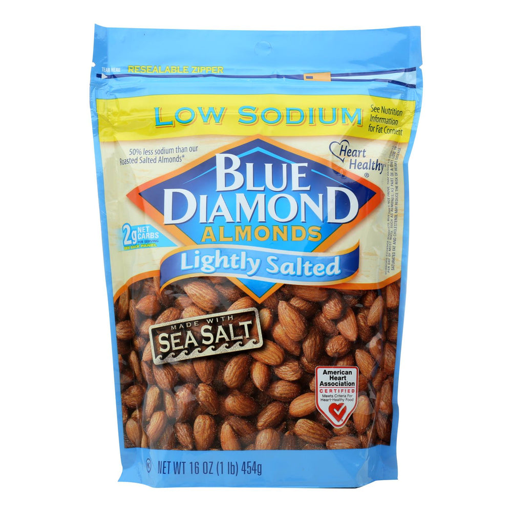 Almonds, Lightly Salted, Resealable Bag,6 - 16 OUNCE