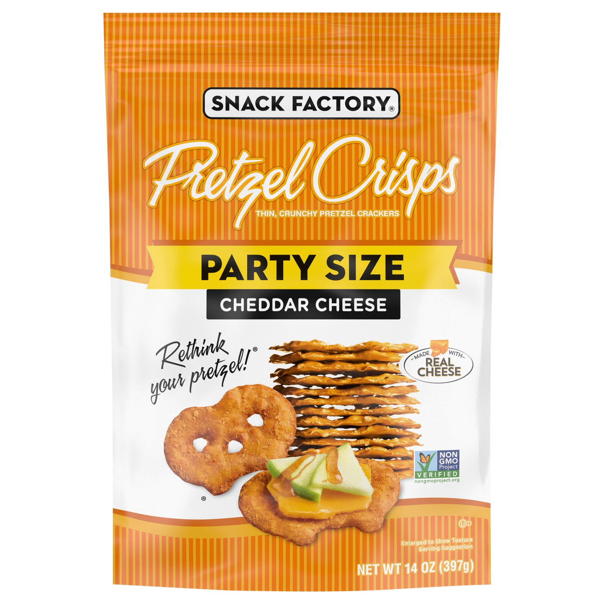 Crisps, Pretzel, Cheddar,12 - 14 OUNCE