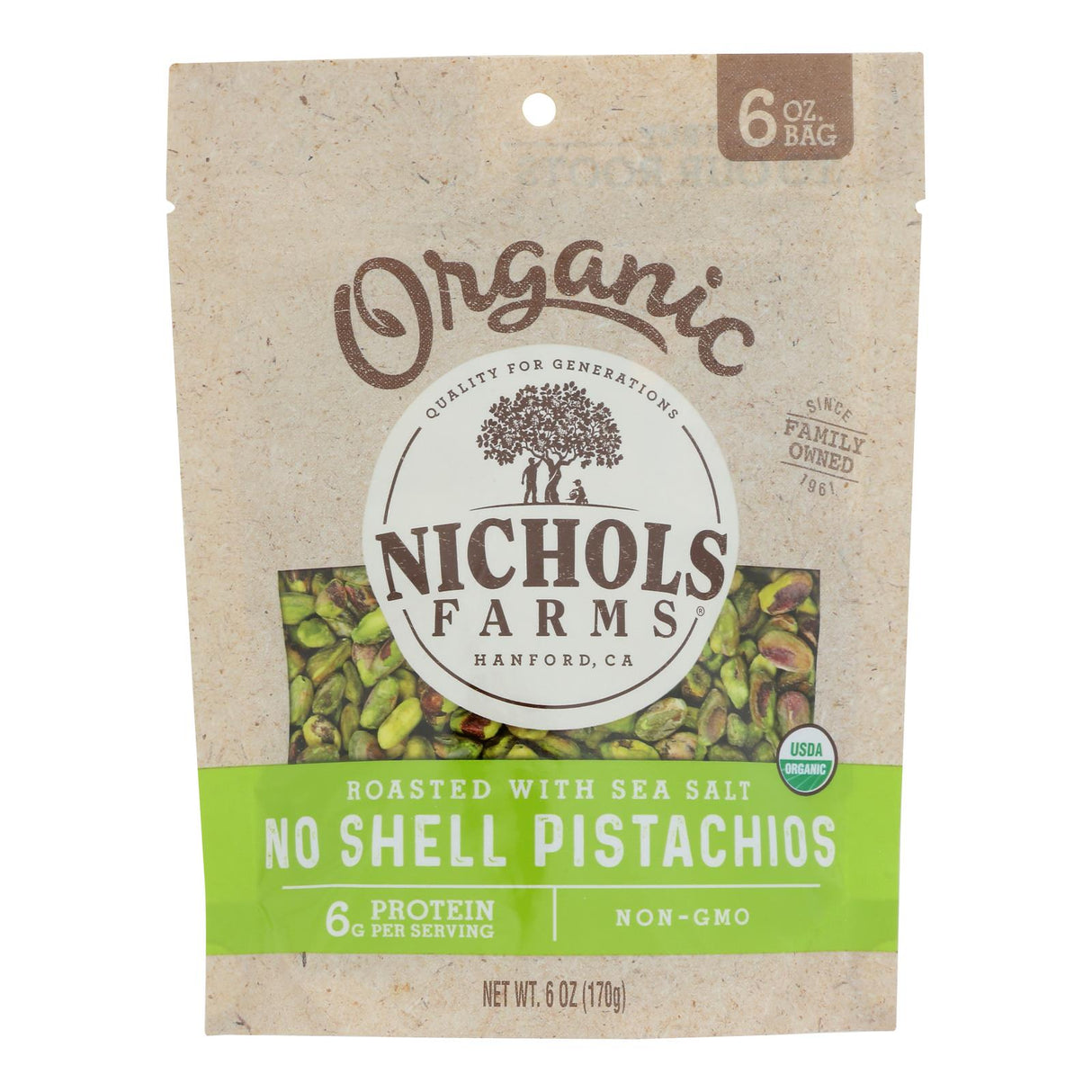 Pistachio, Roasted & Salted, Shelled,15 - 6 OUNCE