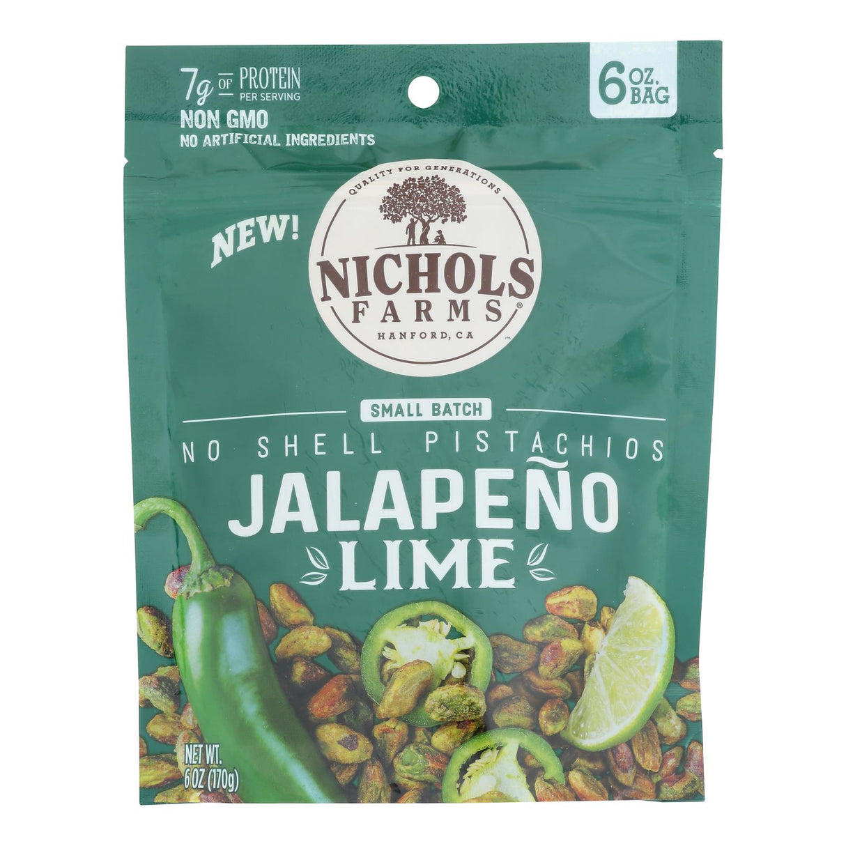 Pistachio, Lime, Shelled, Jumbo,15 - 6 OUNCE