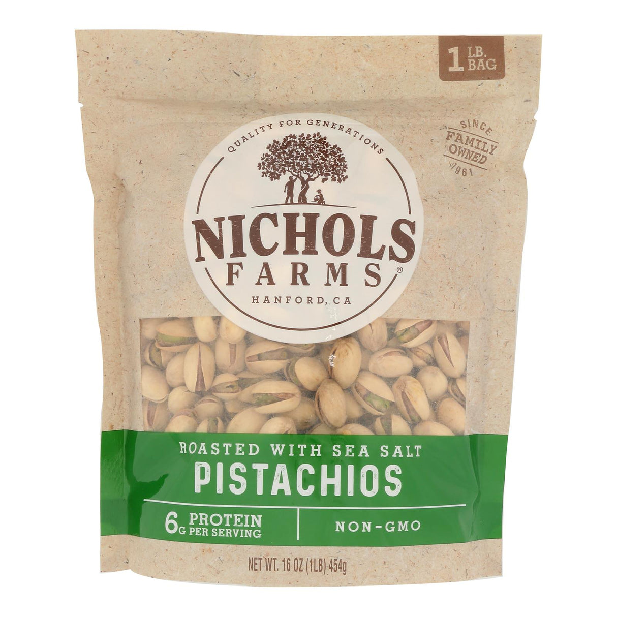 Pistachios, Roasted & Salted,15 - 16 OUNCE