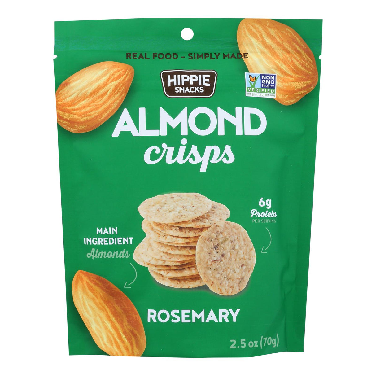Crisps, Almond, Rosemary,8 - 2.5 OUNCE