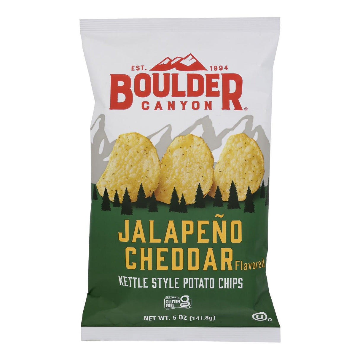 Chips, Potato, Kettle-Cooked, Jalapeno Cheddar,12 - 5 OUNCE